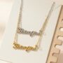 Showgirl Script Necklace Inspired By Taylor Swift, thumbnail 1 of 4