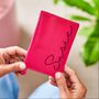 Personalised Name Womens Leather Passport Cover, thumbnail 4 of 4