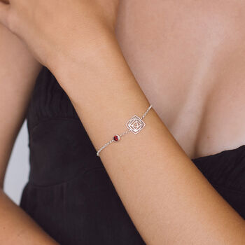 Chakra Birthstone Bracelet Sterling Silver/Gold Plated, 4 of 12
