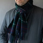 Merino Lambswool Check 30cm Wide Scarves, thumbnail 4 of 8