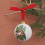 Large Hand Painted Personalised Ceramic Bauble, thumbnail 8 of 8