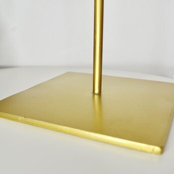 Personalised Jewellery Stand, Adjustable Height Gold, Silver Or White, 4 of 10