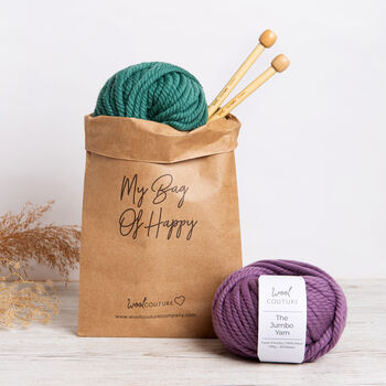 Chunky Bobble Hat Easy Knitting Kit, 7 of 7