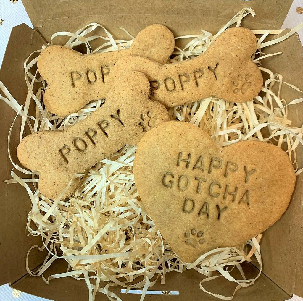 'happy Gotcha Day' Dog Treats Gift Set By Afternoon Paws