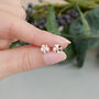 Tiny Forget Me Not Flower Silver Studs, thumbnail 3 of 8