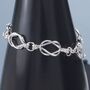 Sterling Silver Celtic Twist Bracelet, thumbnail 4 of 5