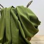 Super Soft Plain Pashmina Style Scarf In Olive Green, thumbnail 2 of 3