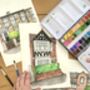 Bespoke Hand Painted Watercolour House Portrait, thumbnail 2 of 10