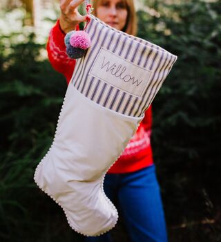 Personalised Velvet Christmas Stocking, 5 of 12
