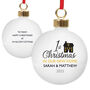 Personalised 1st Christmas In Our New Home Bauble, thumbnail 3 of 4