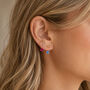Illusion Birthstone Stud Earrings, thumbnail 1 of 6