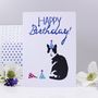 'Happy Birthday' Cat Party Hat Card, thumbnail 1 of 3