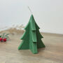 Festive Green Christmas Tree Candle Christmas Decoration, thumbnail 7 of 7