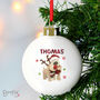 Personalised Boofle Christmas Reindeer Bauble, thumbnail 2 of 6