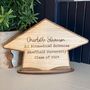 Personalised Wooden Graduation Cap Sign Gift, thumbnail 5 of 9