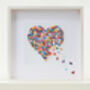 Framed Personalised Butterfly Heart Christening Gift, thumbnail 6 of 6