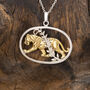 Tiger Necklace In Sterling Silver And 18 Ct Gold, thumbnail 1 of 2