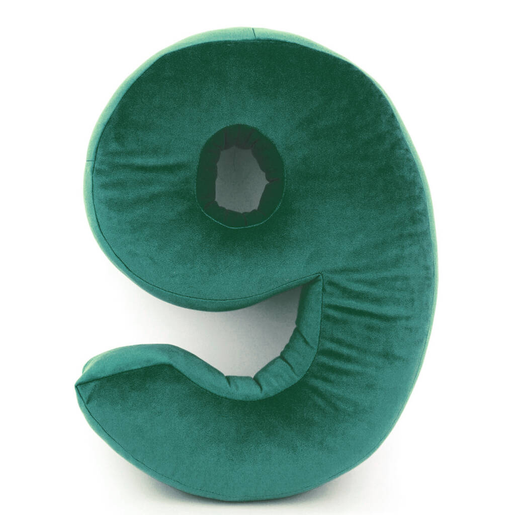 Personalised Velvet Number Cushion By All Things Brighton Beautiful
