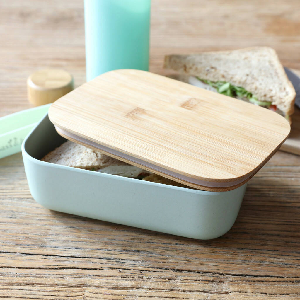 Sass And Belle Mint Green Bamboo Lunch Box By Lisa Angel ...