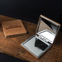 Cork Compact Mirror 'Drop Dead Gorgeous' In Gift Box, thumbnail 1 of 2