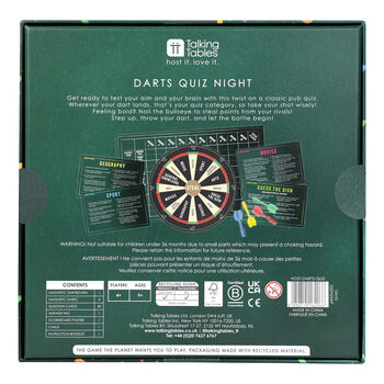 Host Your Own Quiz Night Darts Game Christmas Family Fun, 5 of 5