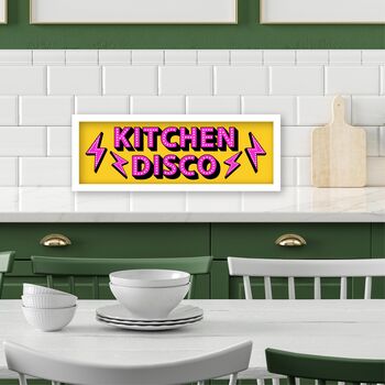 Framed Panoramic Kitchen Disco Print, 2 of 8