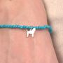Poodle Silhouette Crystal Bracelet Personalised, thumbnail 1 of 5