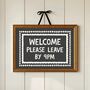 Welcome Please Leave By Nine Print, thumbnail 4 of 5