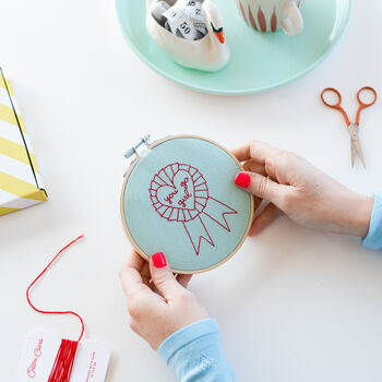 You Go Girl Embroidery Hoop Kit, 6 of 7