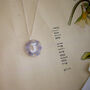 Personalised Initial Forget Me Not Necklace, thumbnail 3 of 3