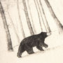 'Bear In Woods' Children's Illustration Print, thumbnail 3 of 3