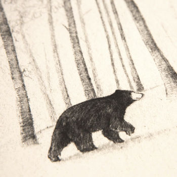 'Bear In Woods' Children's Illustration Print, 3 of 3