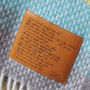 Personalised Wool Throw Engraved With Sonnet 116, thumbnail 2 of 11
