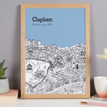 Personalised Clapham Print, 5 of 9