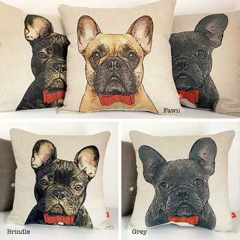 French Bulldog Cushion, 2 of 8