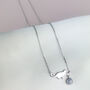 Sterling Silver Cat And Ball Pendant Necklace, thumbnail 1 of 4