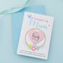 Personalised Hug Token Floral Card For Mum, thumbnail 1 of 6
