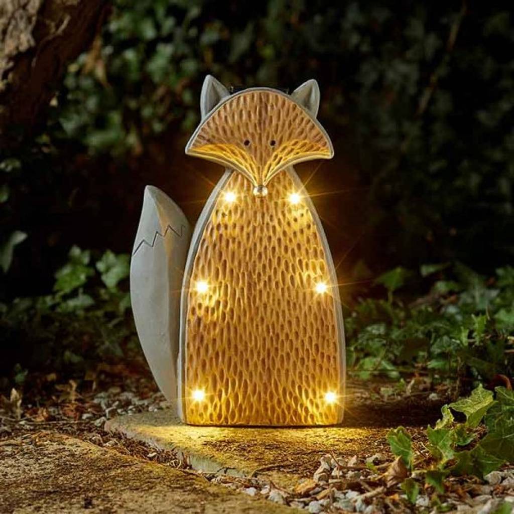 Freddy Fox Garden Light Ornament By Garden Selections
