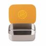 Stainless Steel Lunchbox With Organisers Mustard, thumbnail 8 of 11