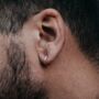 Mens 925 Sterling Plated Thin 13mm Hoop Earrings, thumbnail 3 of 6