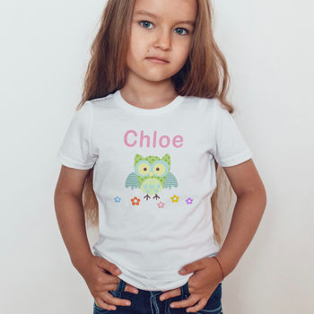 Personalised Children's Owl T Shirt, 2 of 2