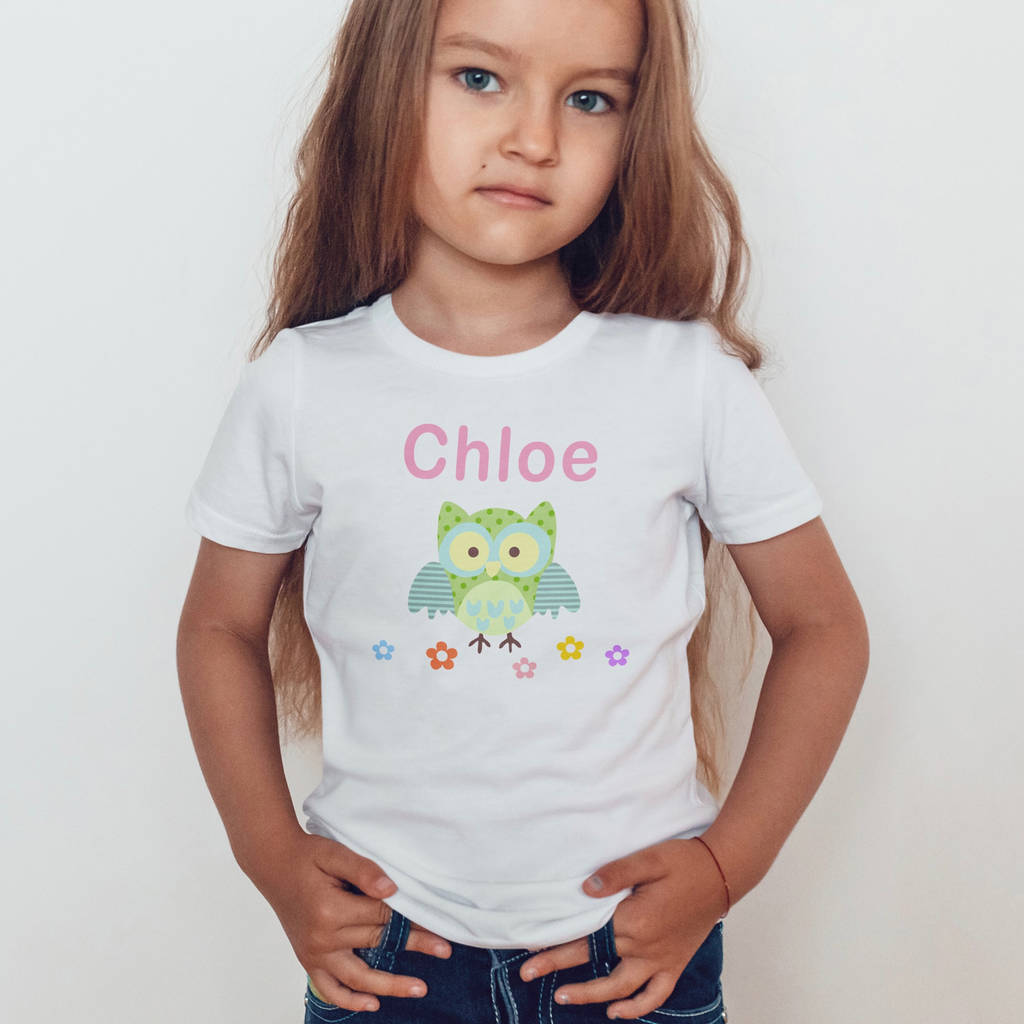 Personalised Children's Owl T Shirt By Pink Pineapple Home & Gifts ...
