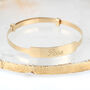 9ct Gold Baby's Personalised Christening Bangle, thumbnail 1 of 5
