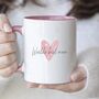 Personalised World's Best Mum Heart Mug, thumbnail 2 of 4