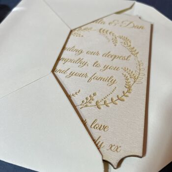 Personalised Wooden Condolence Keepsake Plaque, 10 of 12