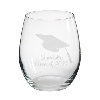 Personalised Graduation Engraved Glass, 3 of 5