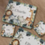 Kids Personalised Safari Theme Placemat, Coaster And Mug Dinner Set, thumbnail 4 of 5