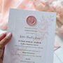 Pink Floral Christening Invitations, thumbnail 4 of 7