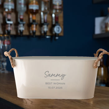 Personalised Metal Ice Bucket Wedding Party Gifts, 3 of 6