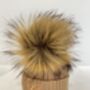 Embroidered Camel Pom Pom Knitted Baby Hat, thumbnail 5 of 6